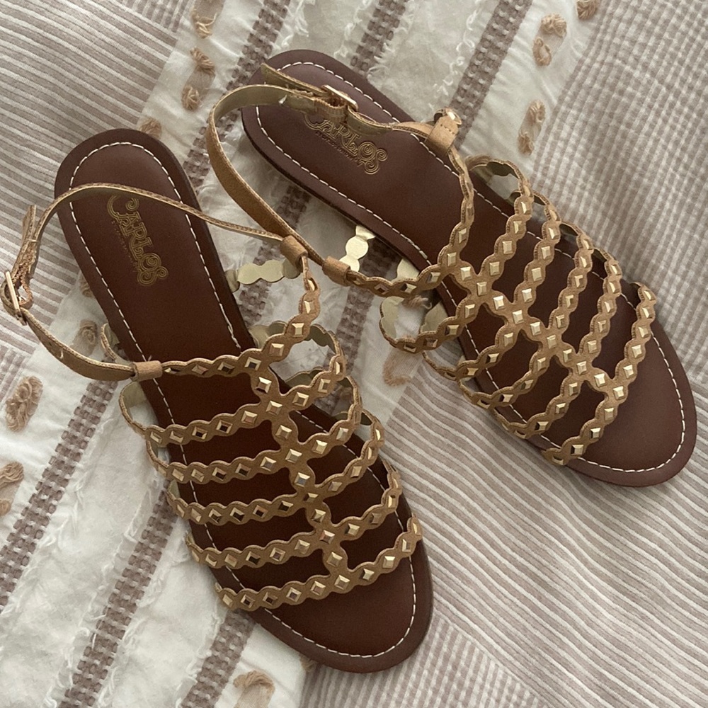 NWOT Carlos by Carlos Santana Studded Sandals